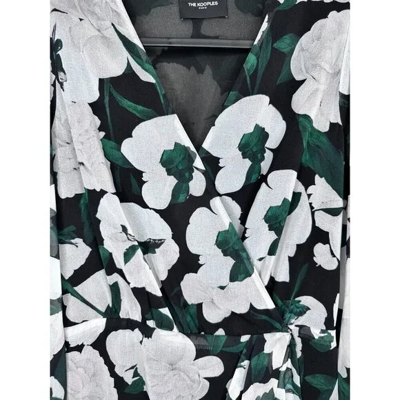 THE KOOPLES Short Printed Multi Long Sleeve Dress Size XS Cocktail NWOT - Picture 7 of 15